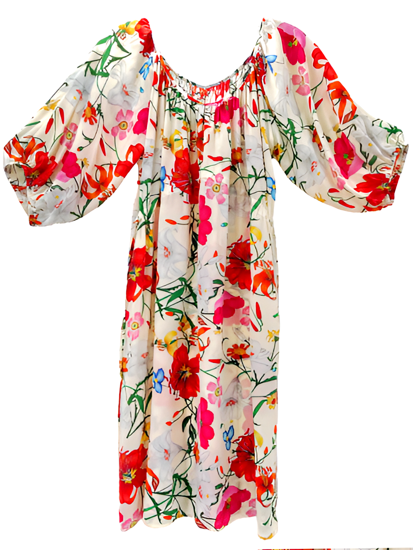 Spring Flower Printed Robe