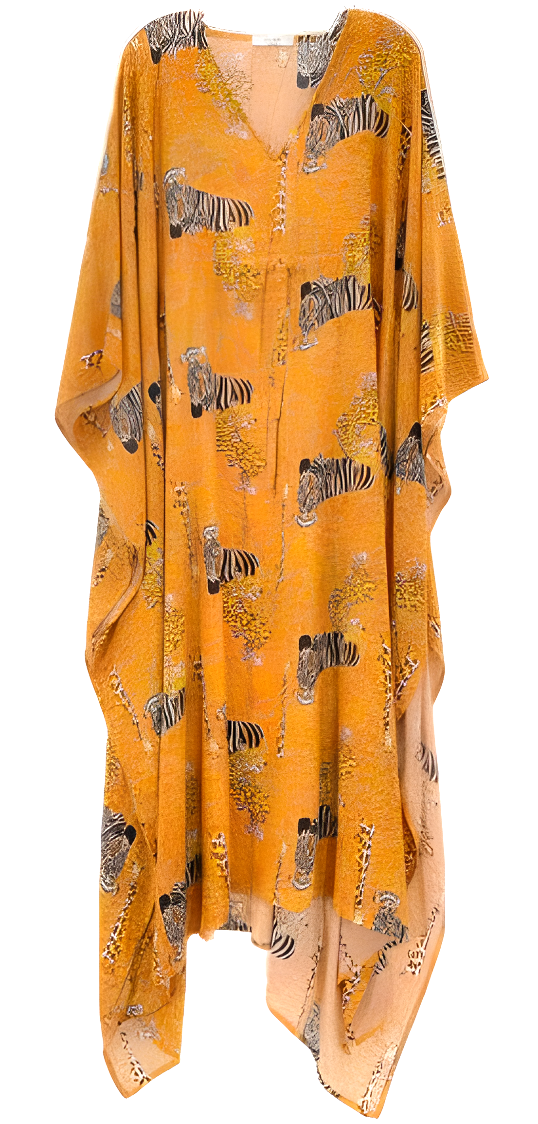 Animal Pattern Long Kaftan Beach Dress	